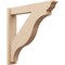 Ekena Millwork 6-in W x 34-in D x 34-in H Funston Trad Rough Cedar Woodgrain TimberThane Outlooker, Primed Tan OUTUR060X34X34FST04RCPR - alternate 1